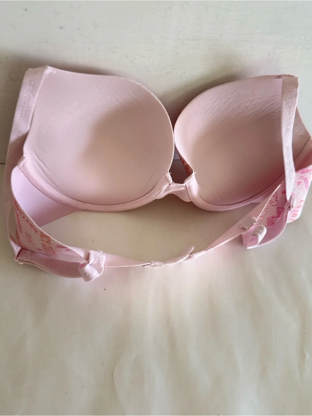 Juicy couture soft pink padded push-up bra feminine coquette women 34C - Picture 7 of 12